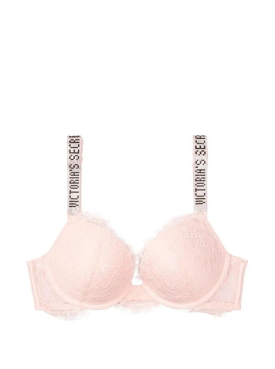 Angel Pink Push Up Shine Strap Set | Victoria's Secret